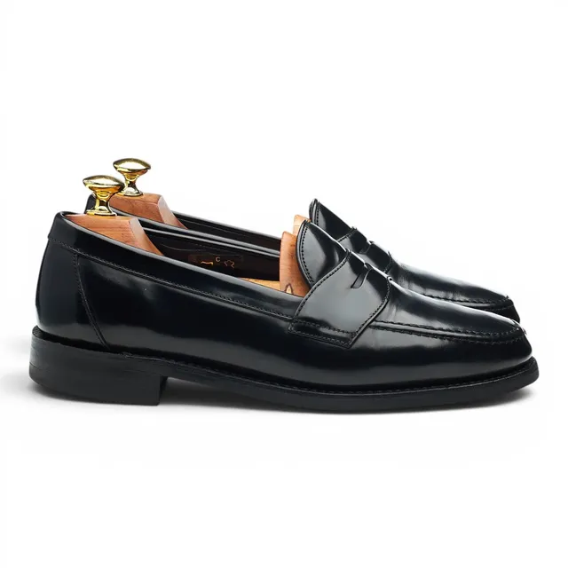 Loake Harrow mocassins cuir noir pointure 7