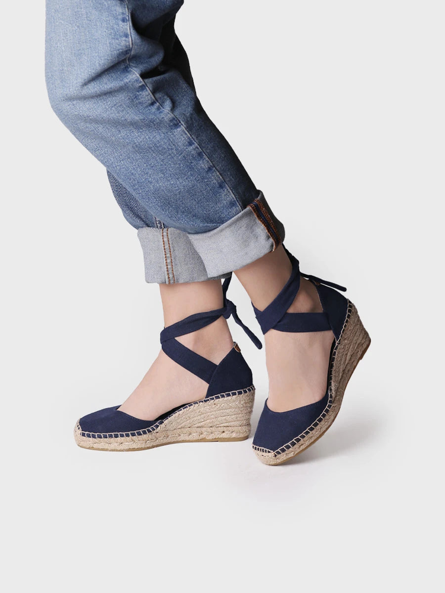 Toni Pons Julia espadrilles toile à rubans 7 cm