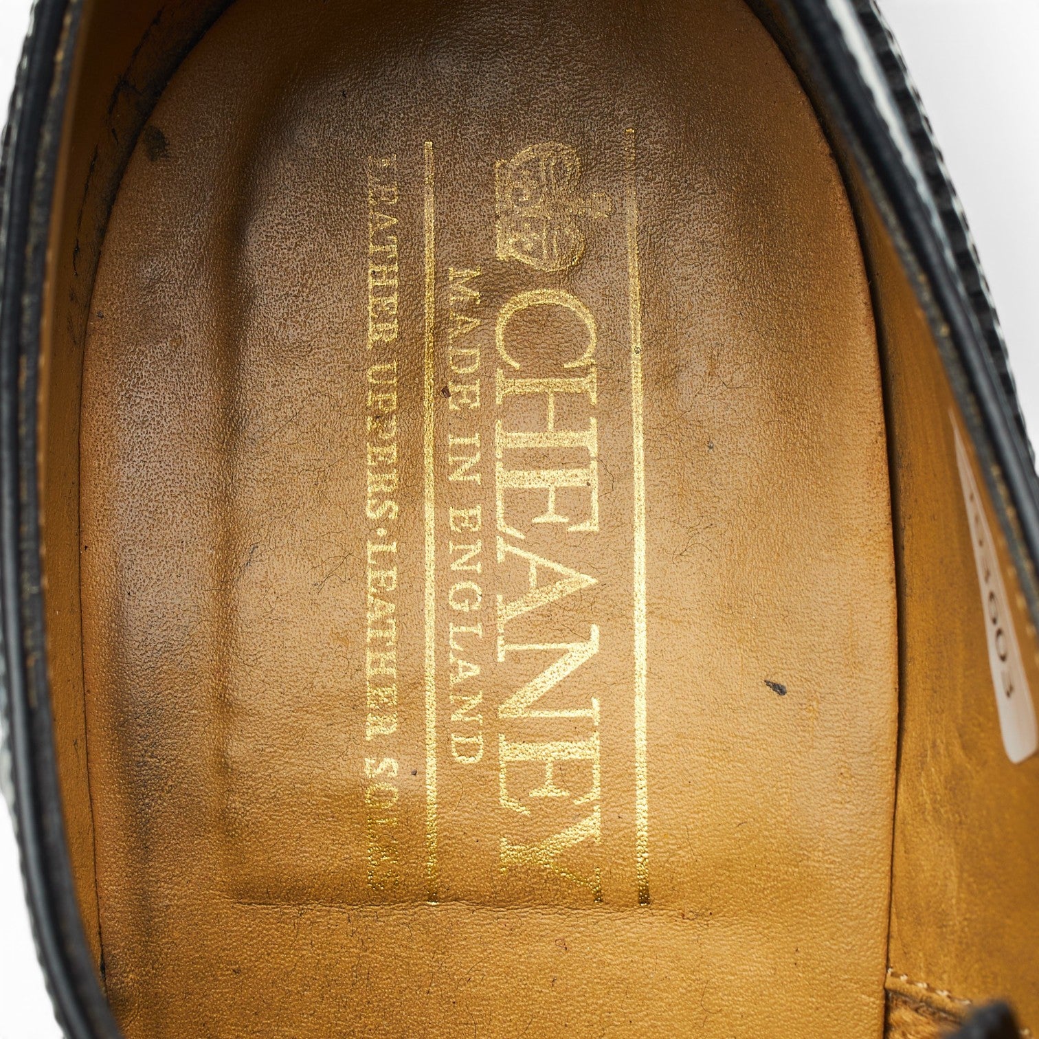 Cheaney richelieu brogue wingtip cuir noir UK 8