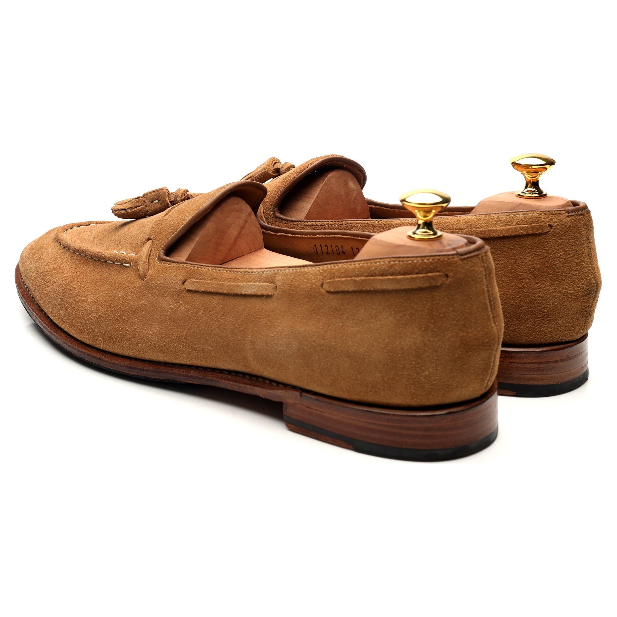Grenson Scottie mocassins daim sable UK 12
