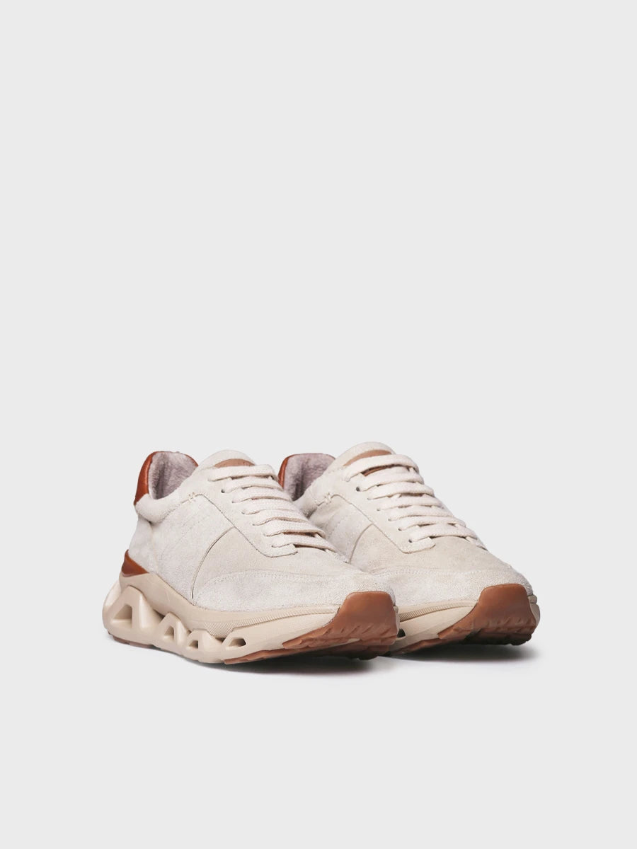 Toni Pons Aran Baskets Femme Daim Ecru