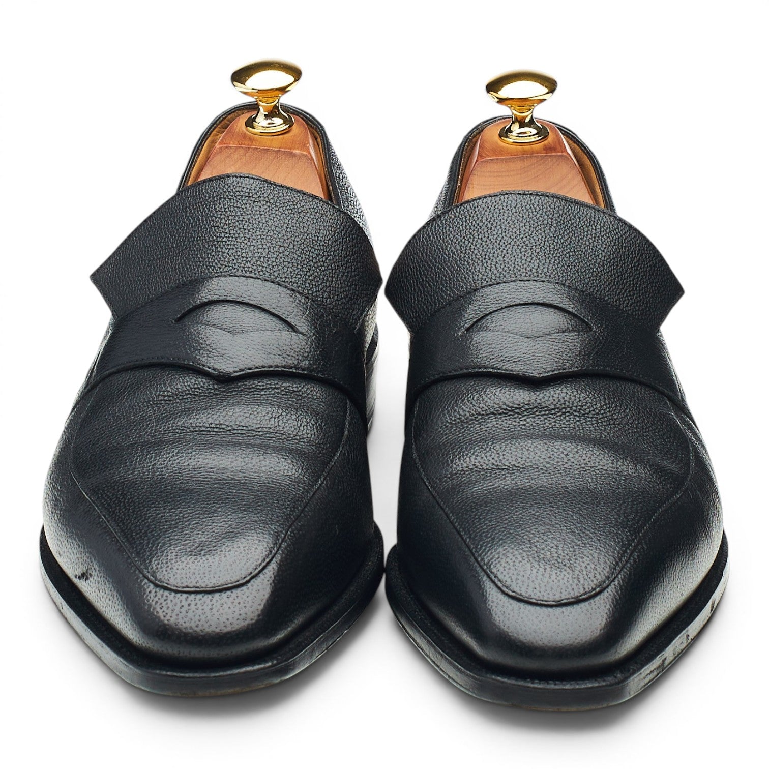 Corthay Rascaille mocassins cuir noir pointure UK 7