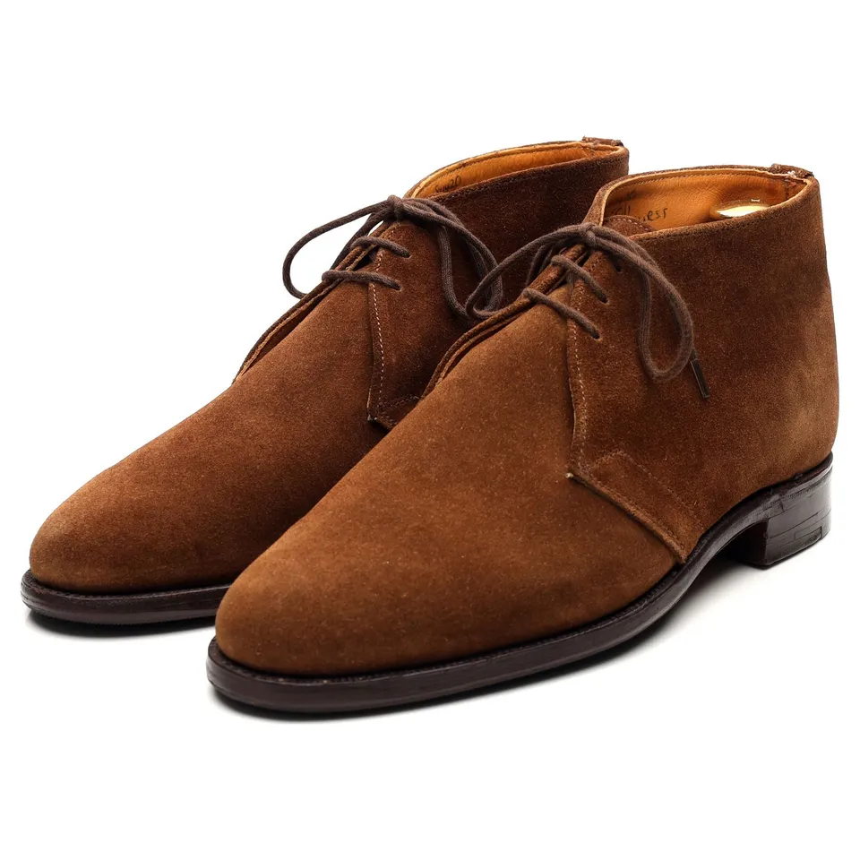 Trickers Sandhurst boots daim marron UK 7
