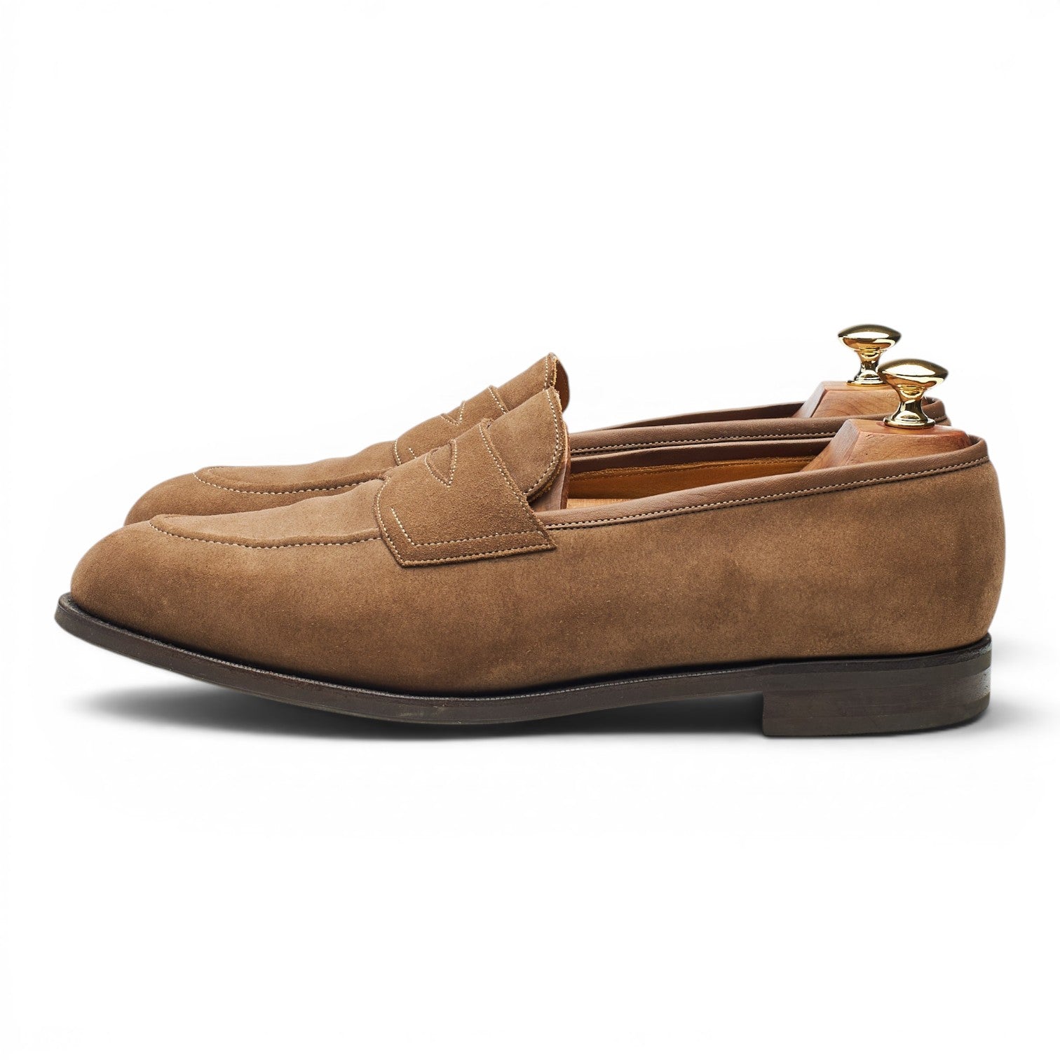 Edward Green Piccadilly Mocassins daim marron 9,5