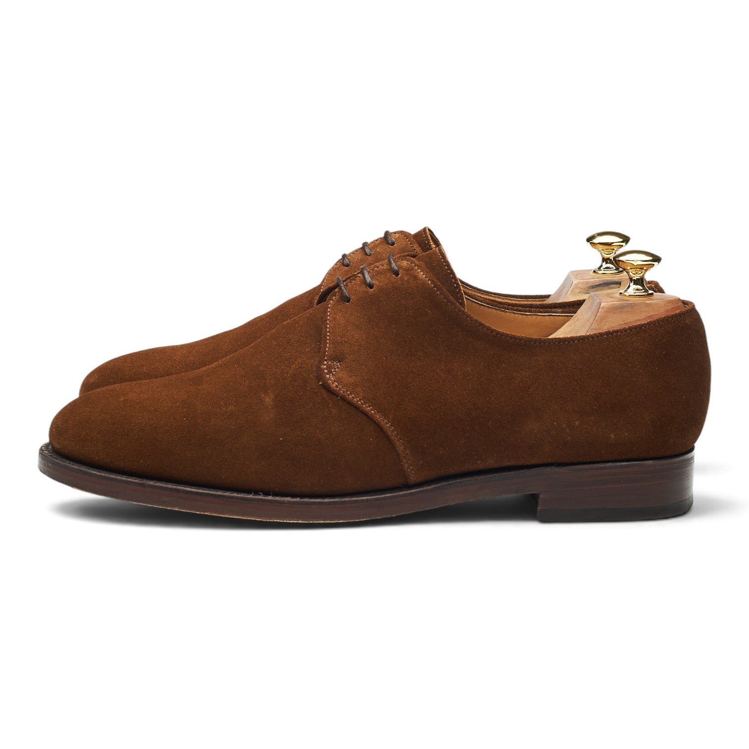 Shipton & Heneage Hatfield derby daim marron UK 10.5