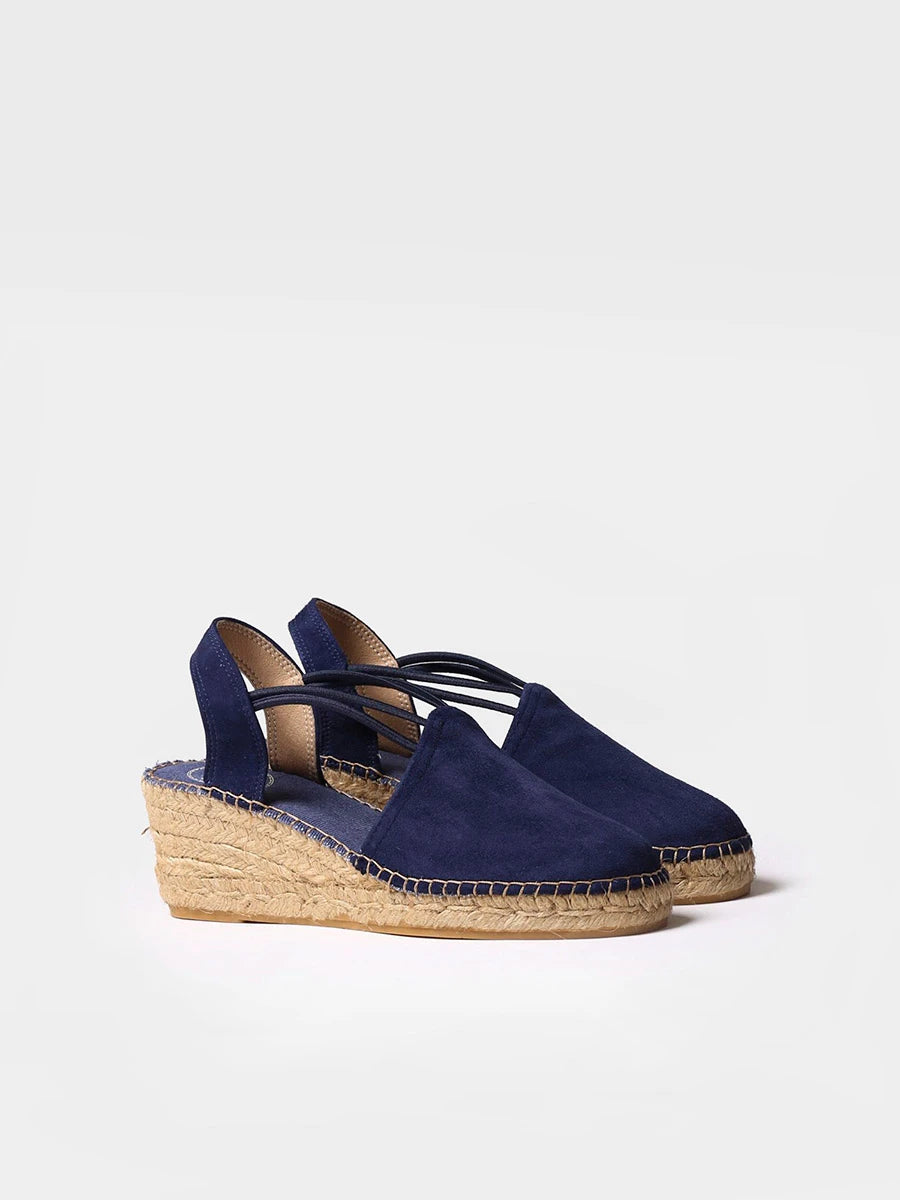 Toni Pons Tremp espadrille compensée daim talon 6 cm