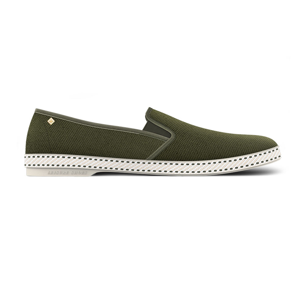 Rivieras Classic Toile espadrilles kaki coton