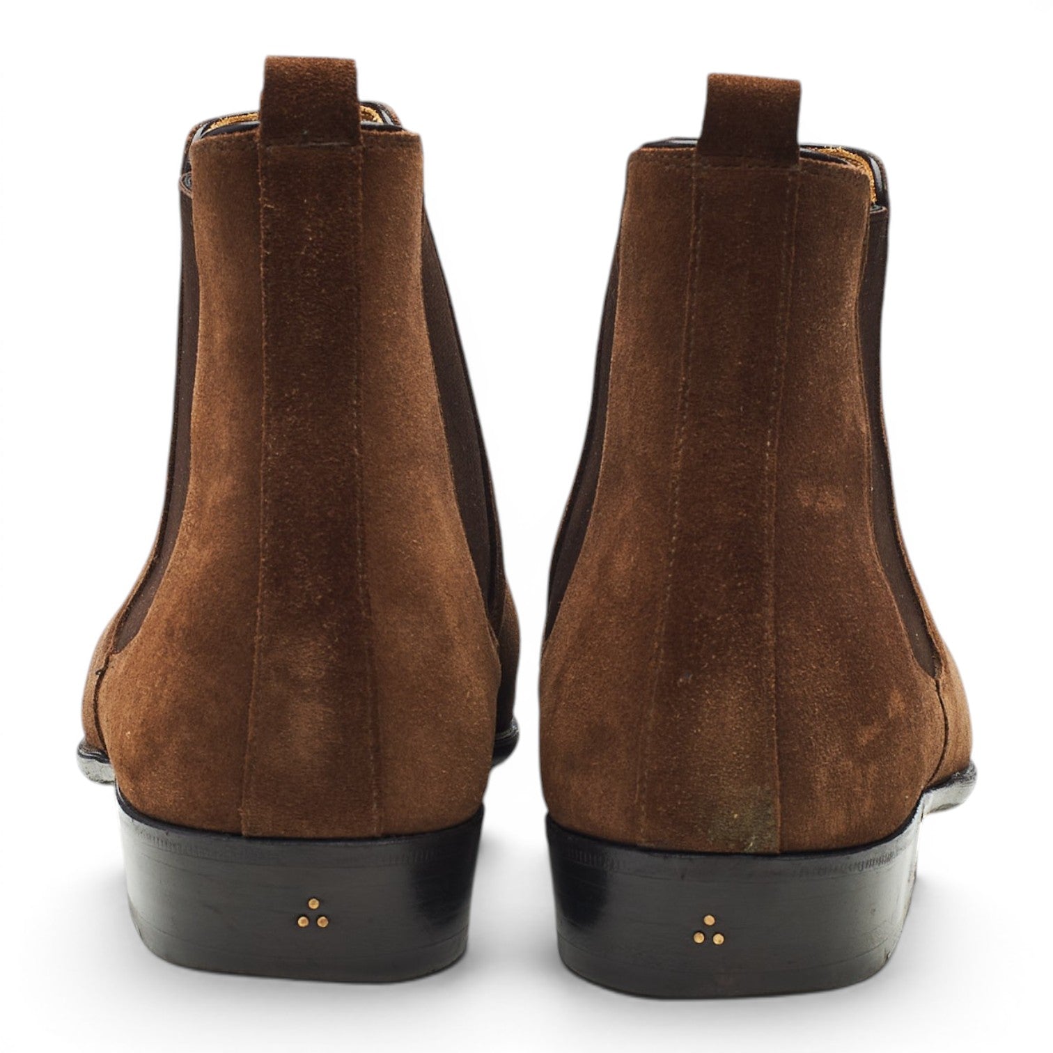 Baudoin & Lange Hicks bottines chelsea daim marron UK 9