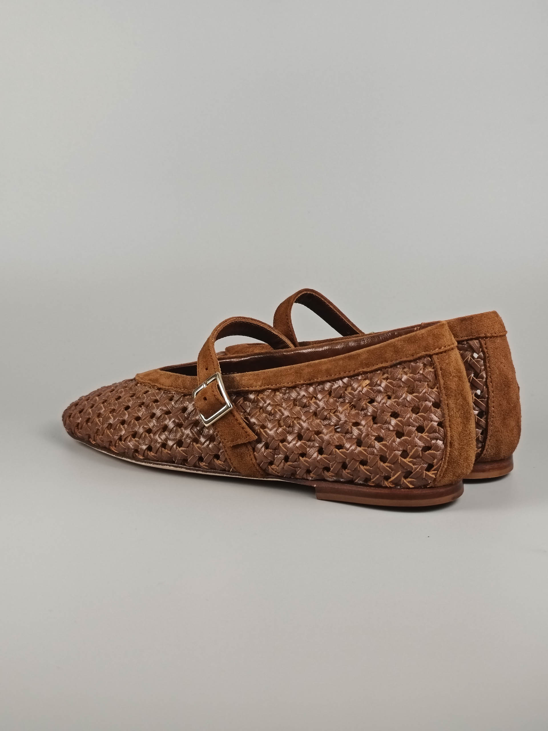 Lorena Paggi Niger ballerine daim noir