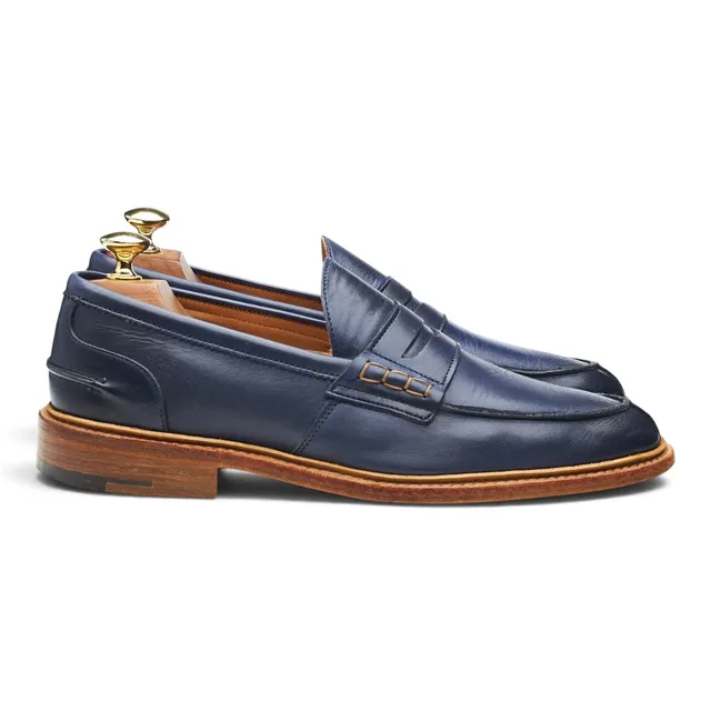 Tricker’s Eva mocassin cuir bleu pointure UK 7.5