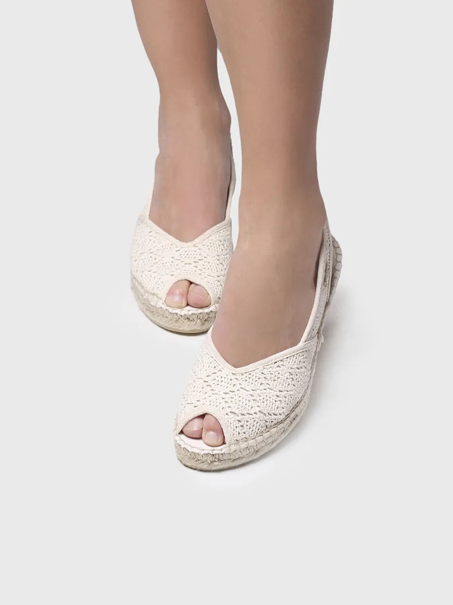 Toni Pons Blanca-AD espadrille compensée vegan écru