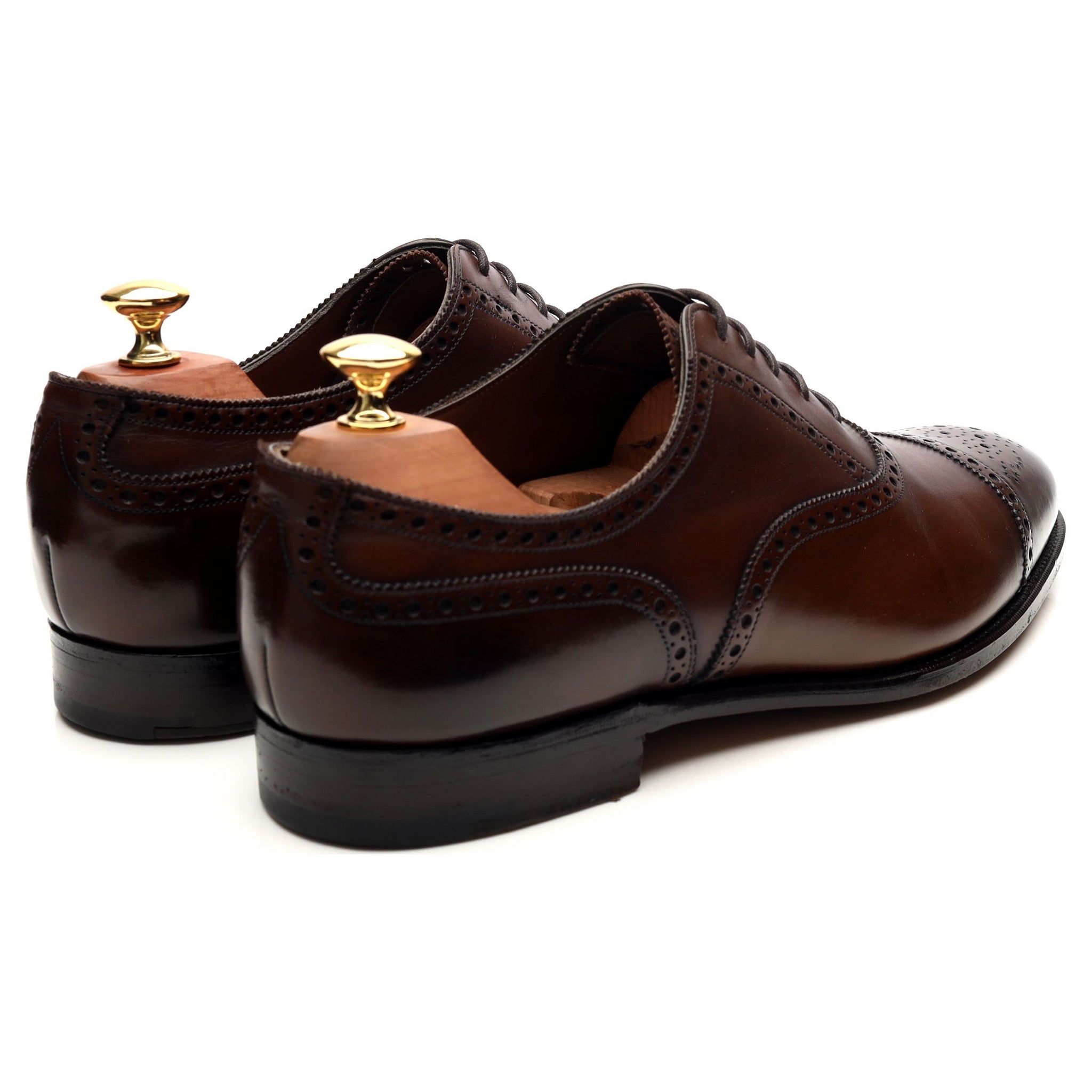 Edward Green Cadogan oxford cuir marron UK 9