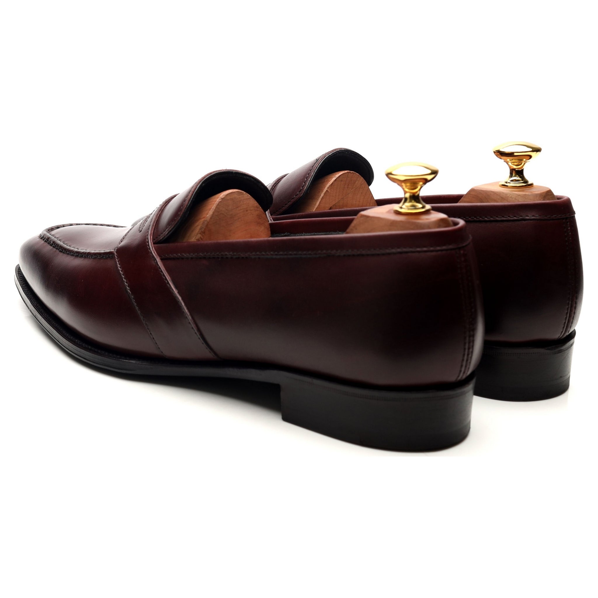 George Cleverley Kingsman mocassin cuir bordeaux 9 UK
