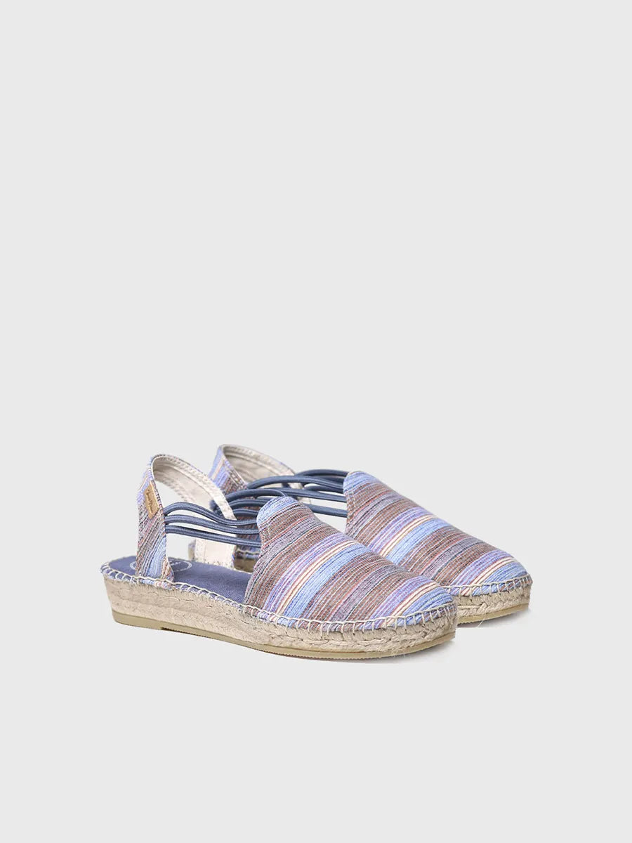 Toni Pons Noa-HV espadrilles bleues élastiques vegan