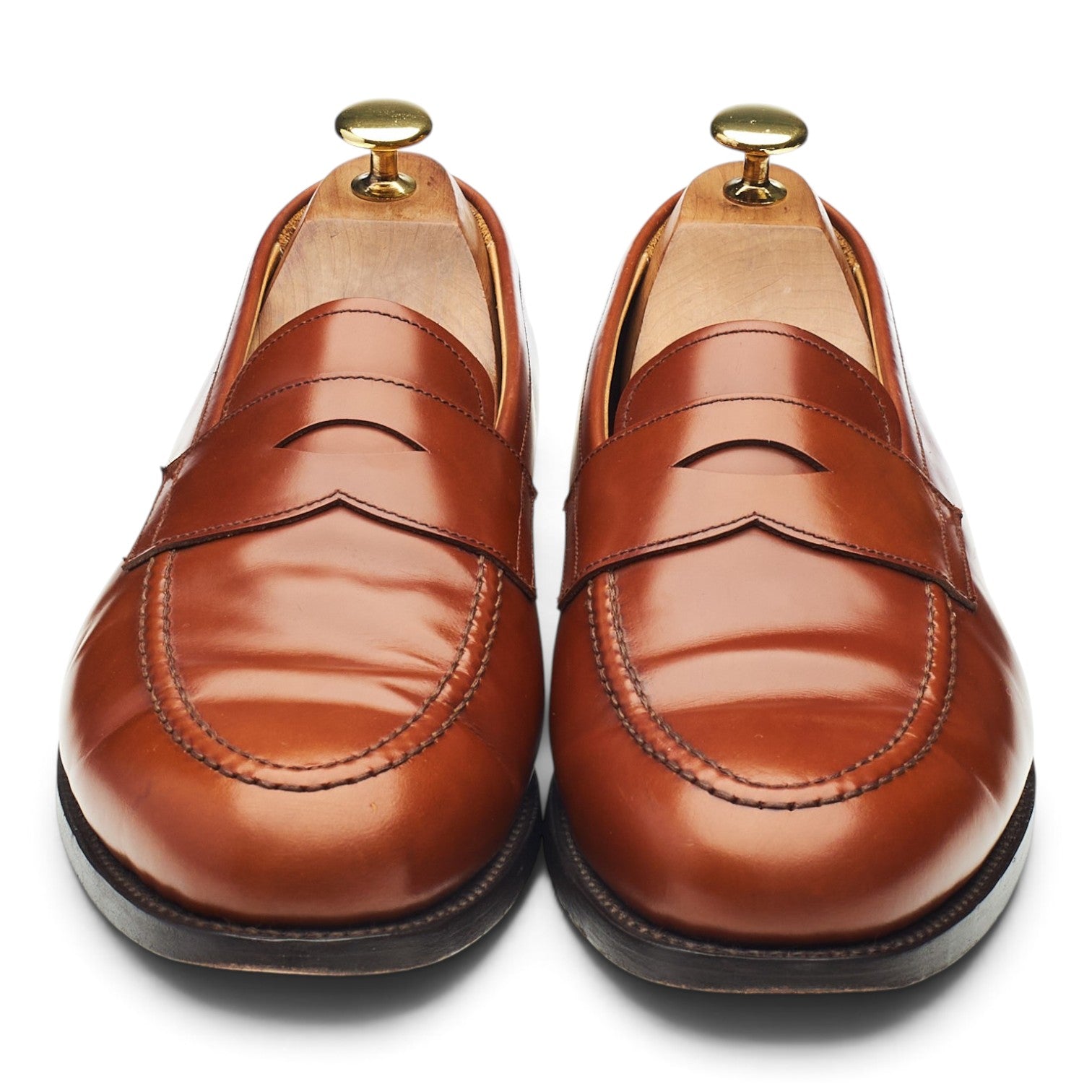 Morjas mocassins cuir marron clair homme UK 8