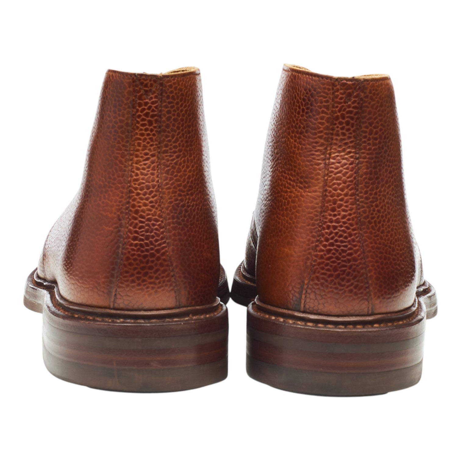 Crockett & Jones Chepstow boots cuir grainé marron UK 6