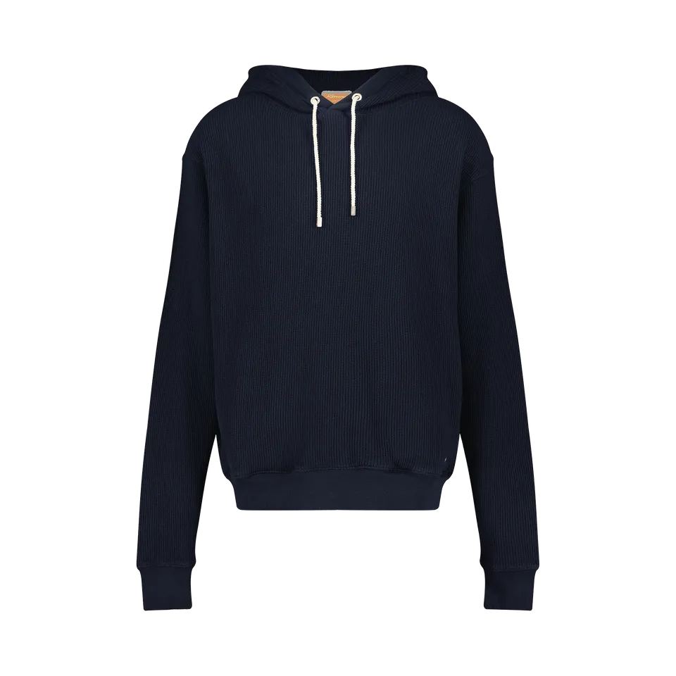 Rivieras Guernesey sweatshirt capuche marine coton