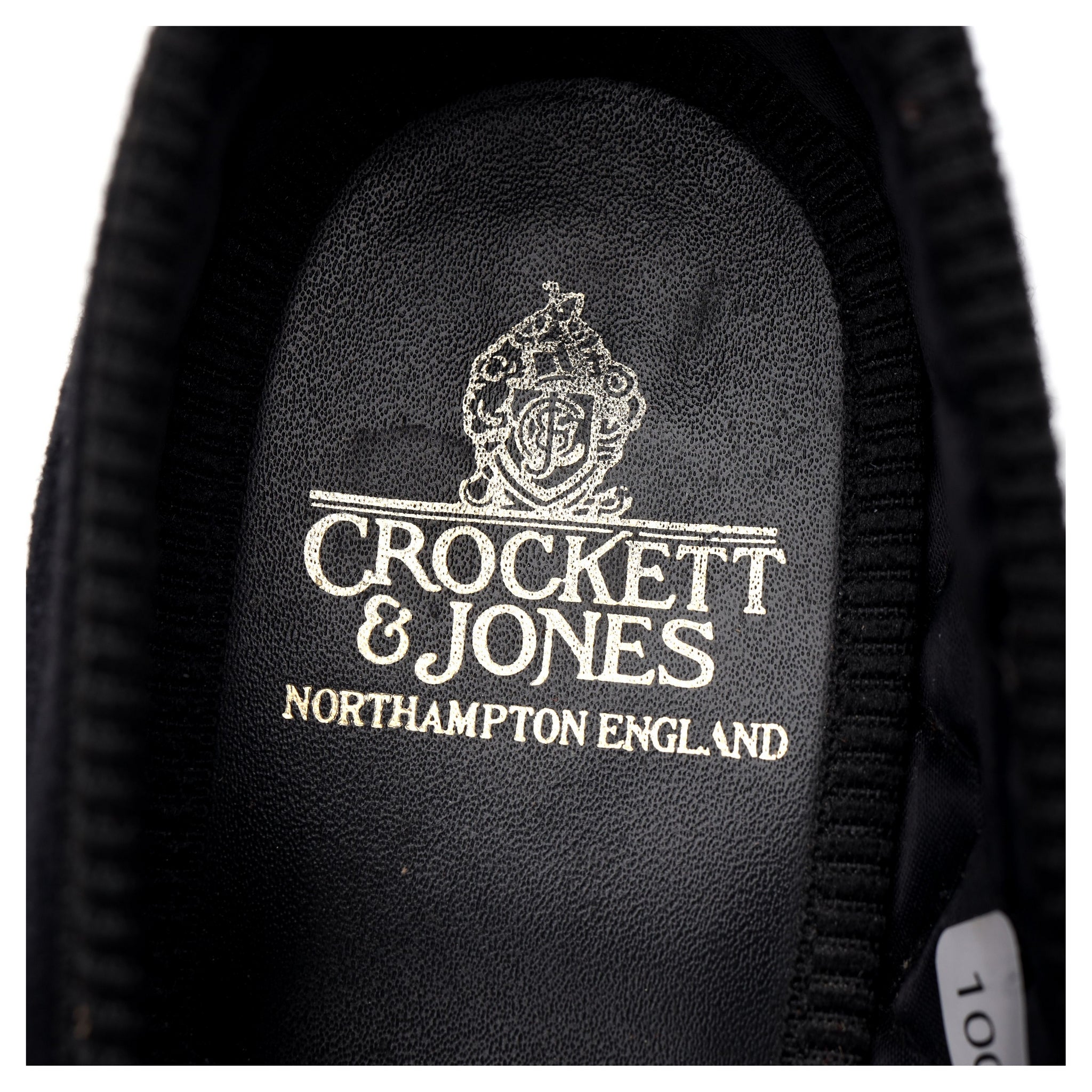 Crockett & Jones Sunflower pantoufles velours noir UK 5