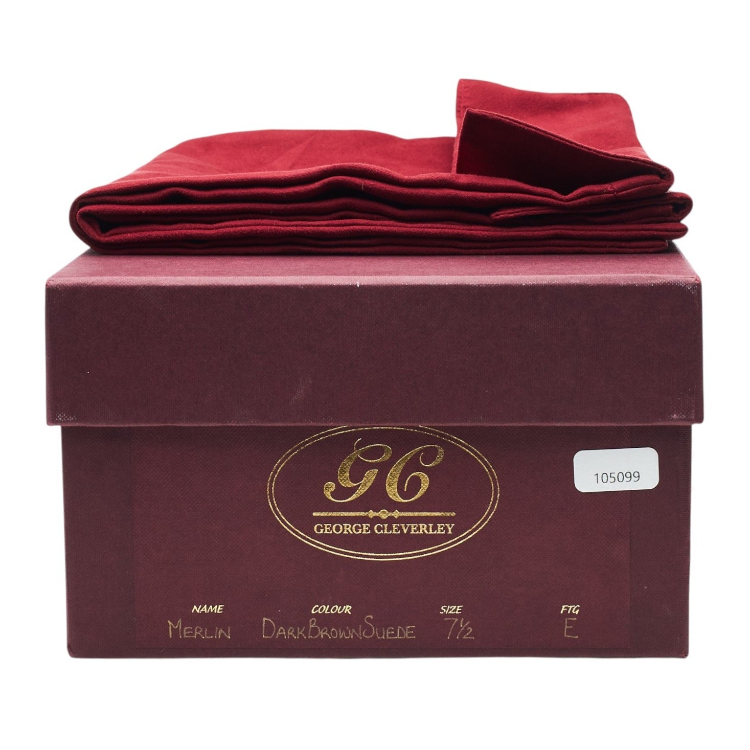 George Cleverley Merlin richelieu suède marron 7.5 UK
