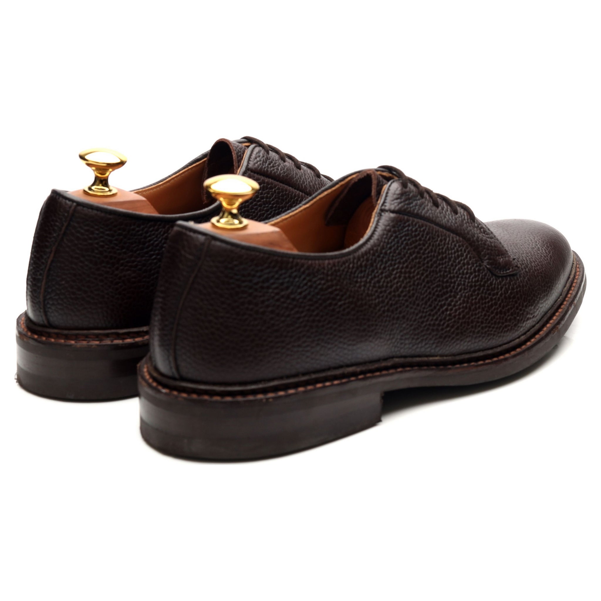 Tricker's Fenwick derby cuir grainé marron pointure UK 7