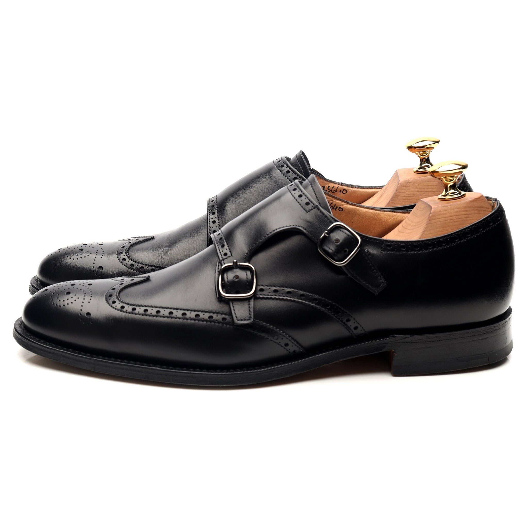 Church’s Chicago chaussures monk cuir noir UK 6,5
