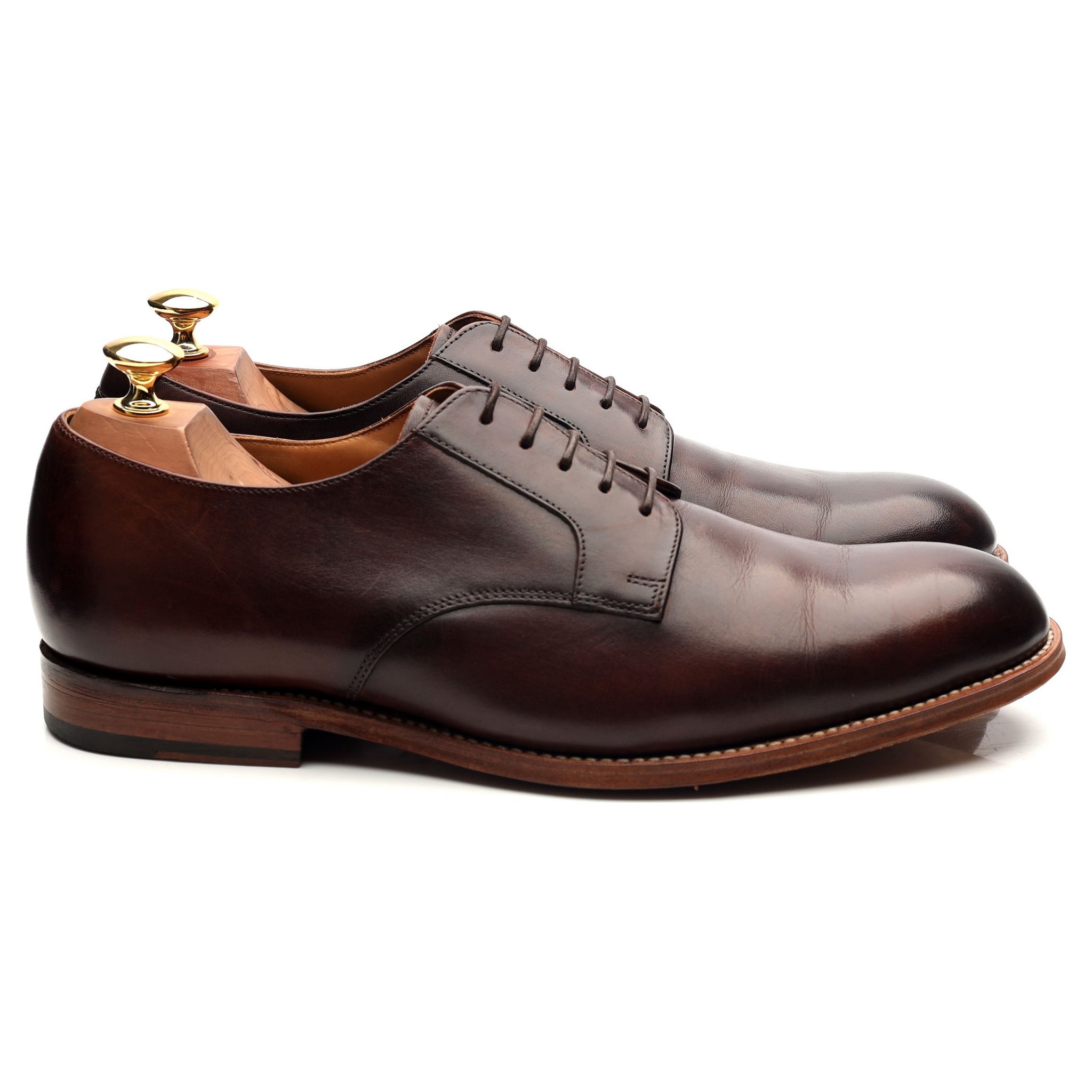 Grenson Liam derby cuir marron foncé UK 9