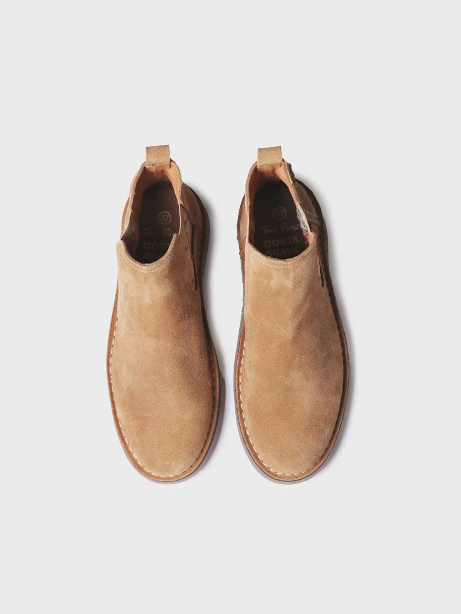 Toni Pons Bisbal bottines daim brodées 2,5 cm