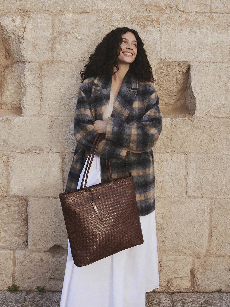 Toni Pons Samanta sac cuir tressé épaule grand