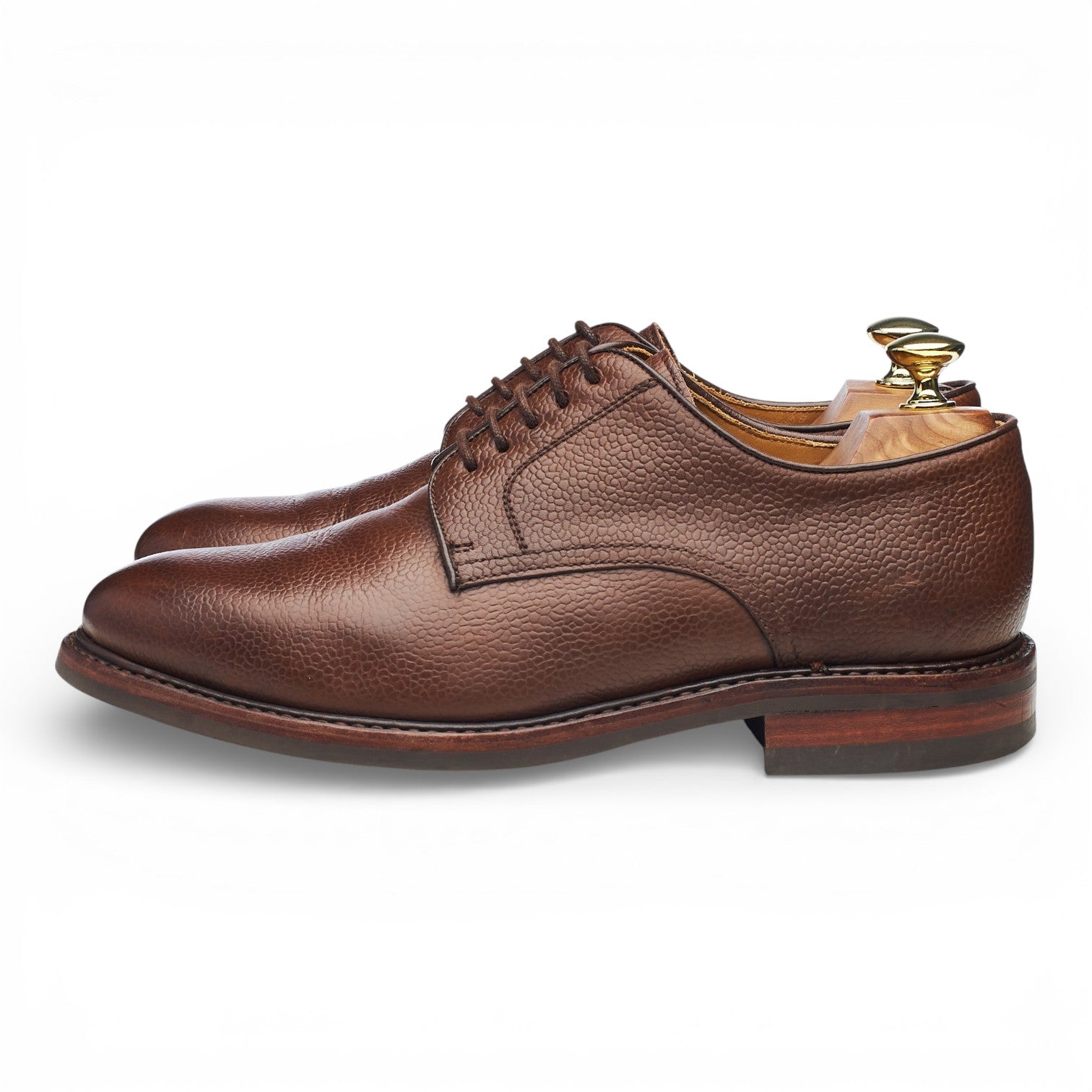 Berwick 4169 derby cuir grainé marron UK 7