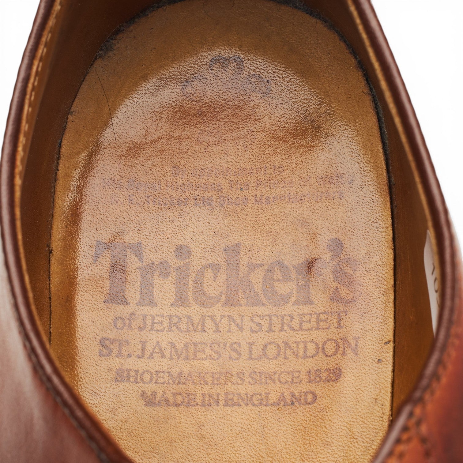 Tricker's Oxford cuir marron pointure UK 8,5
