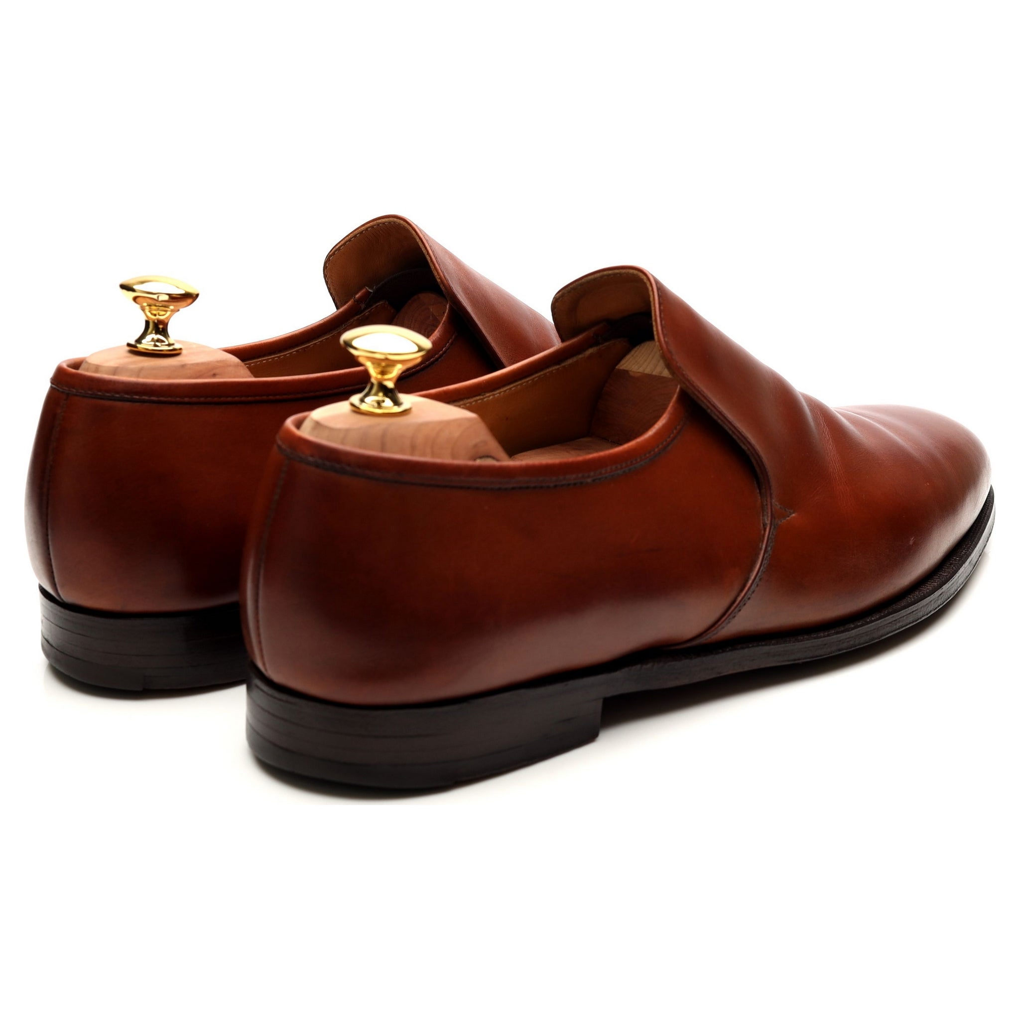 Crockett & Jones mocassins cuir camel pointure 11