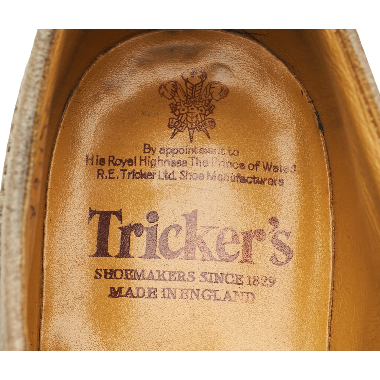 Tricker's Bourton derby daim pierre UK 8