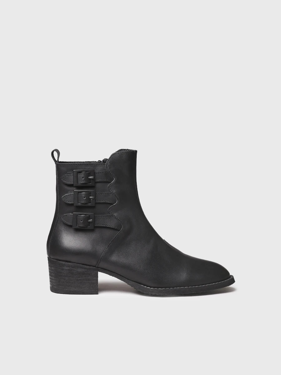 Toni Pons Palencia-P bottine cuir boucles talon 4 cm