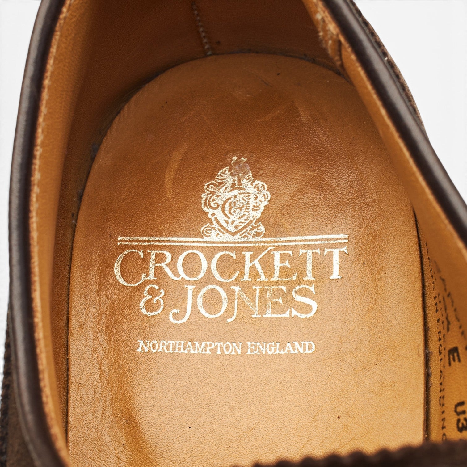 Crockett & Jones Cardiff derby suède marron 8.5 UK