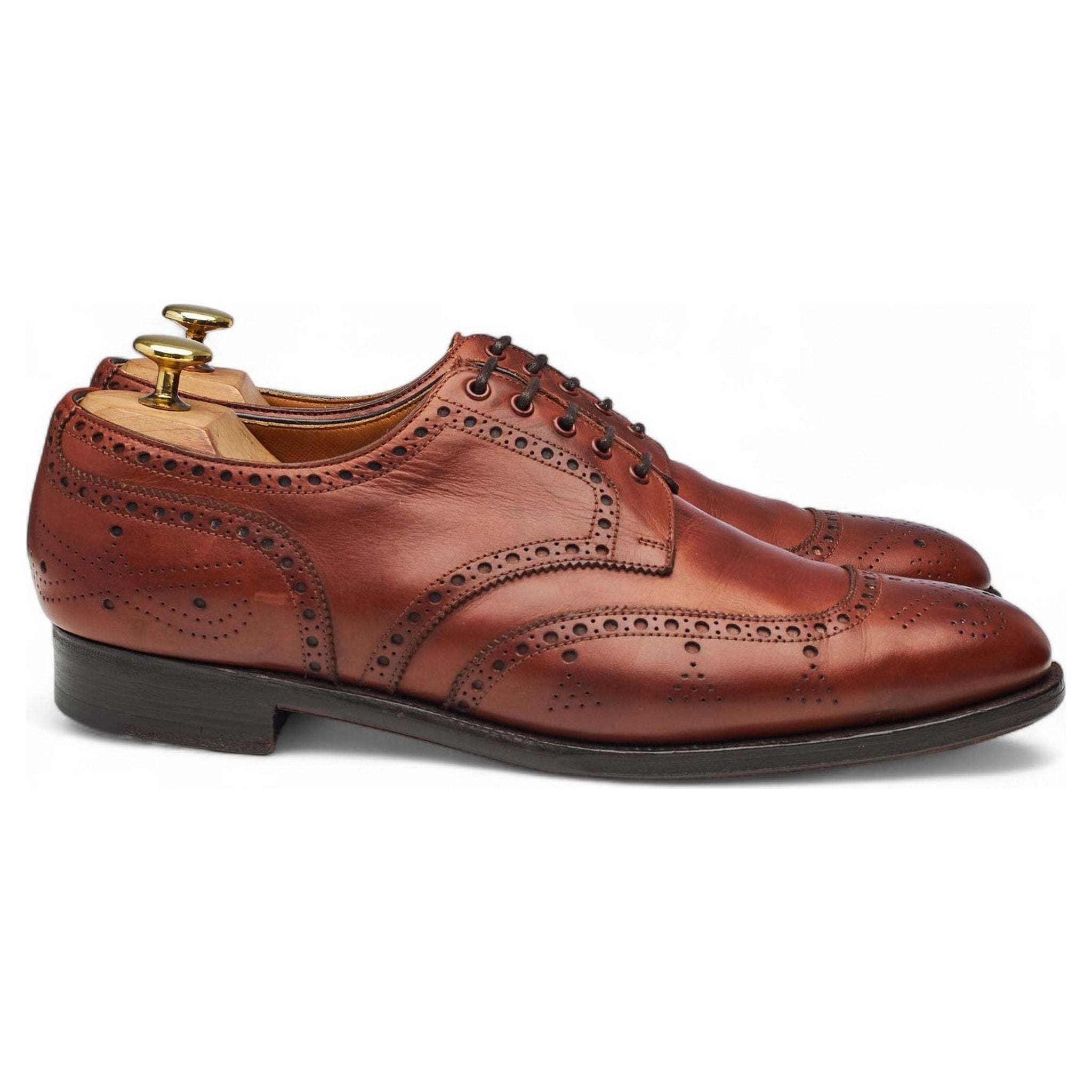 Foster & Son derbies cuir marron pointure UK 8 étroit