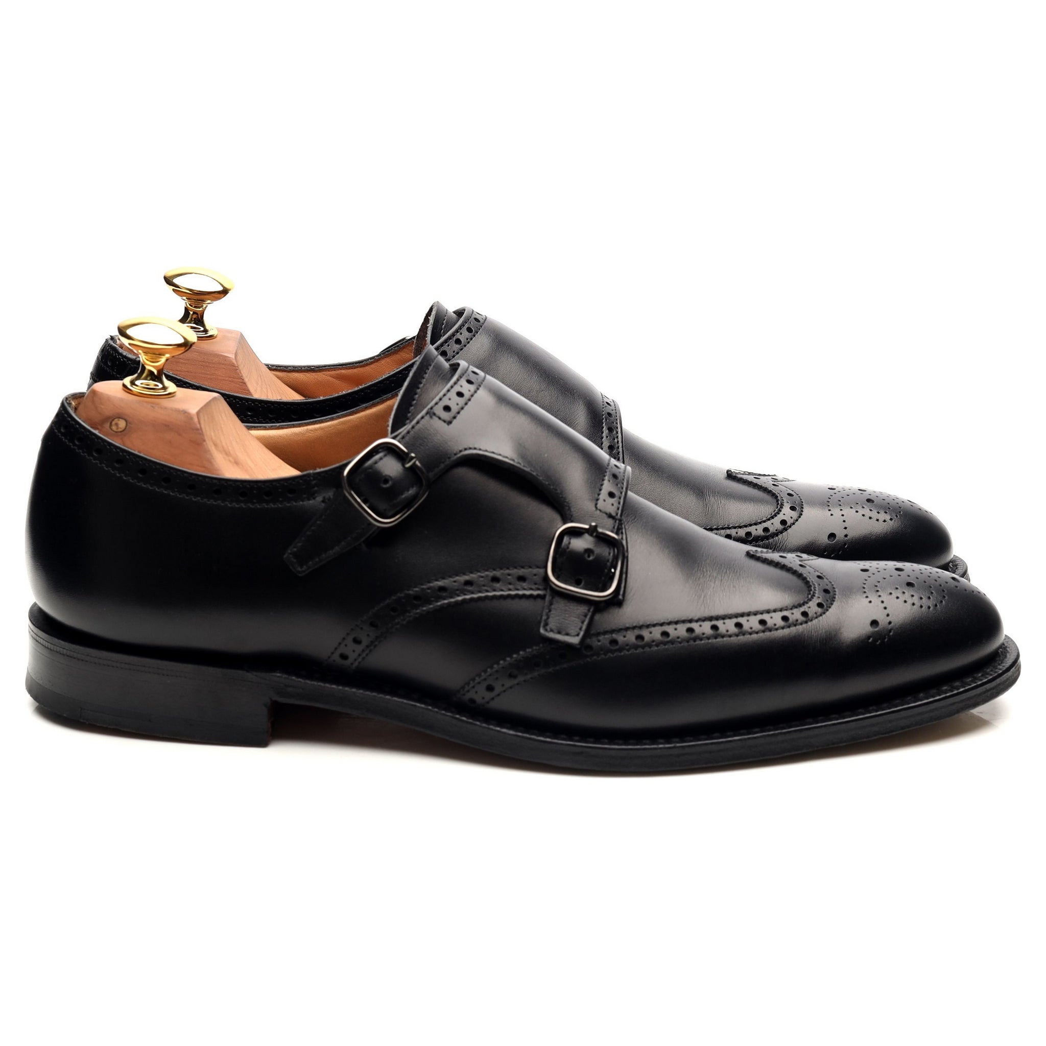 Church’s Chicago chaussures monk cuir noir UK 6,5