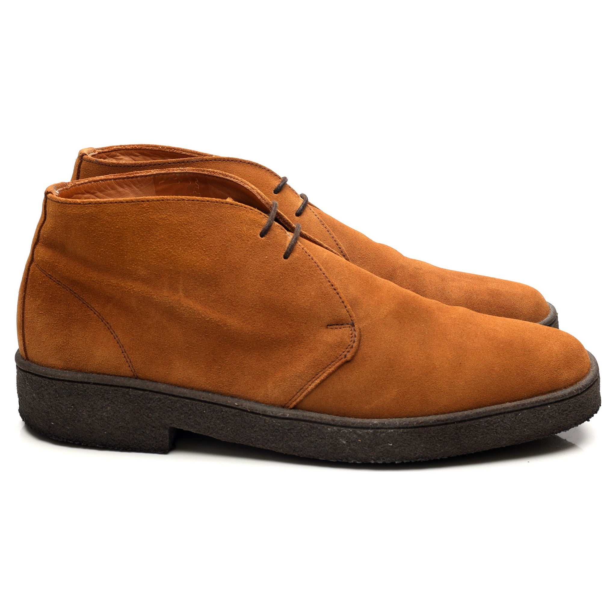 Sanders Luther boots chukka suède camel UK 10