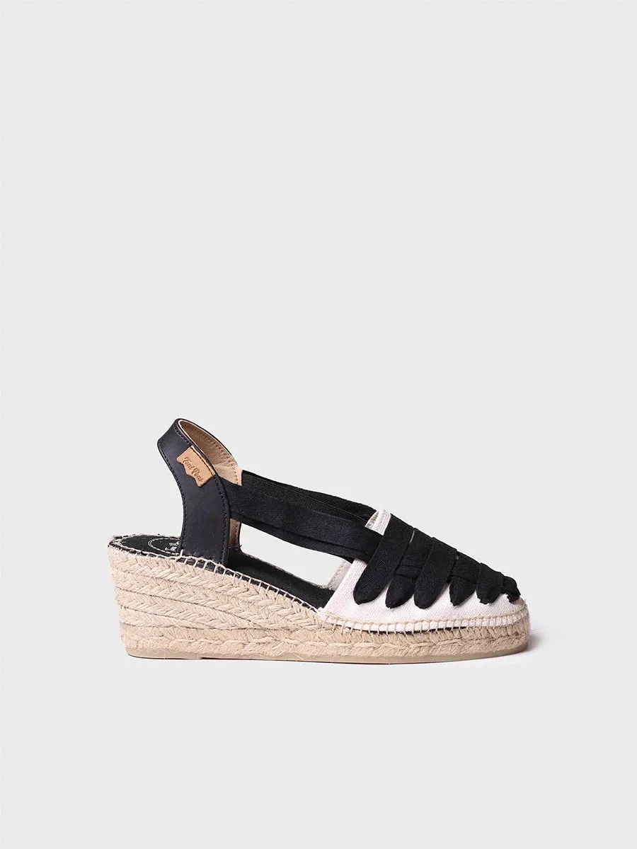 Toni Pons Tracy-CU espadrille compensée coton rubans