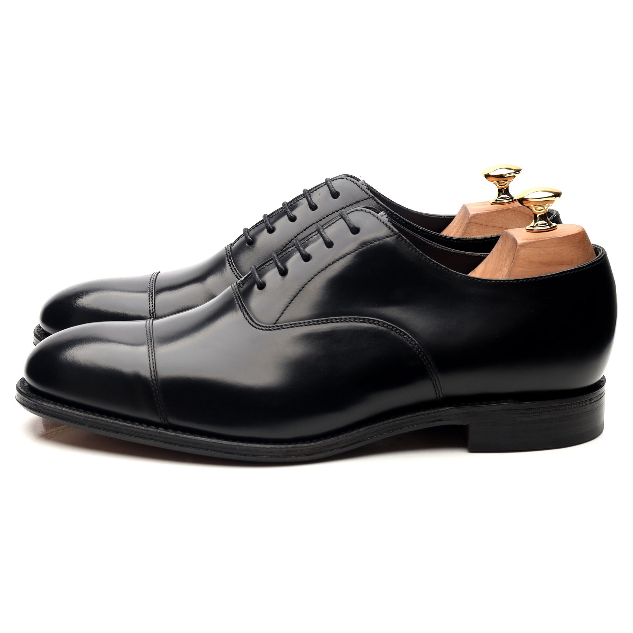Herring Knightsbridge derbies cuir noir pointure UK 10