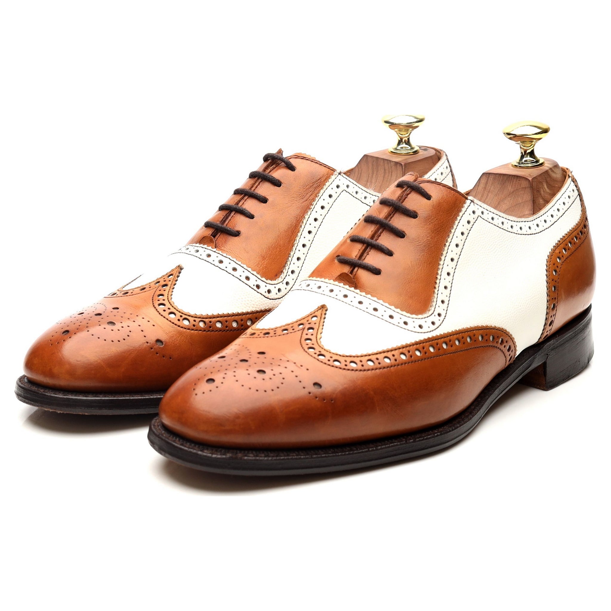 Cheaney Hyde derbies brogue bicolores UK 7
