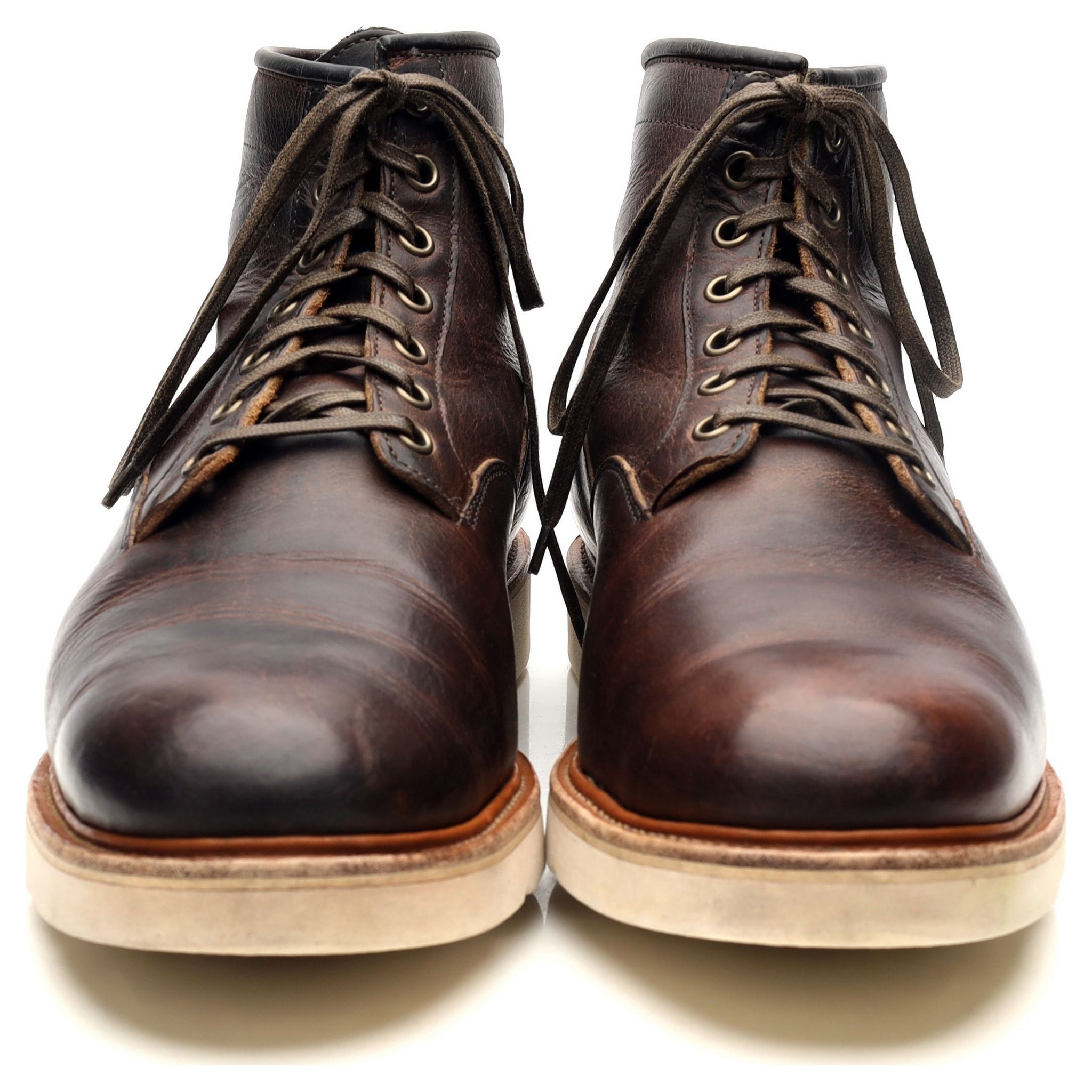 Viberg Service Boots cuir marron UK 10