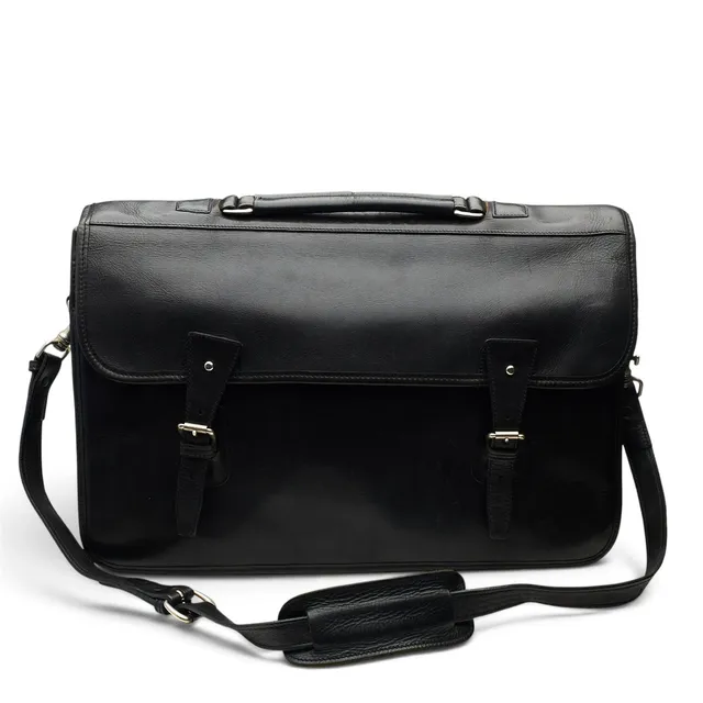 Pickett Clipper mallette cuir noir