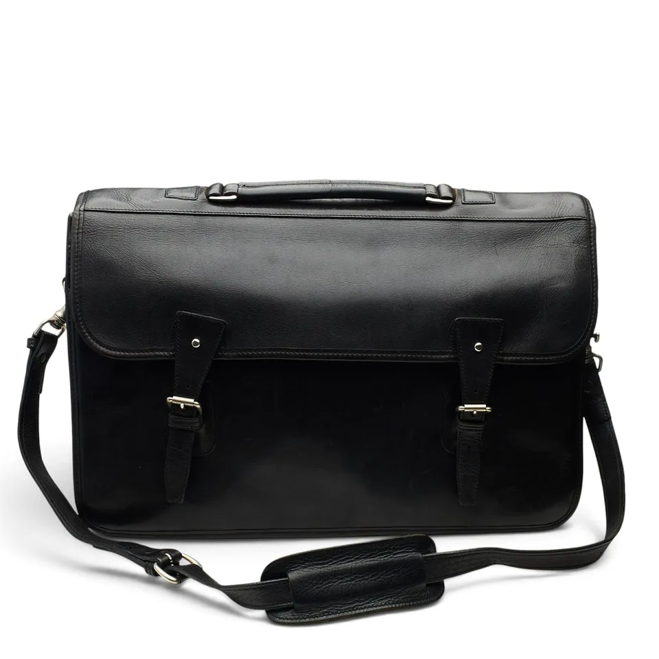 Pickett Clipper mallette cuir noir