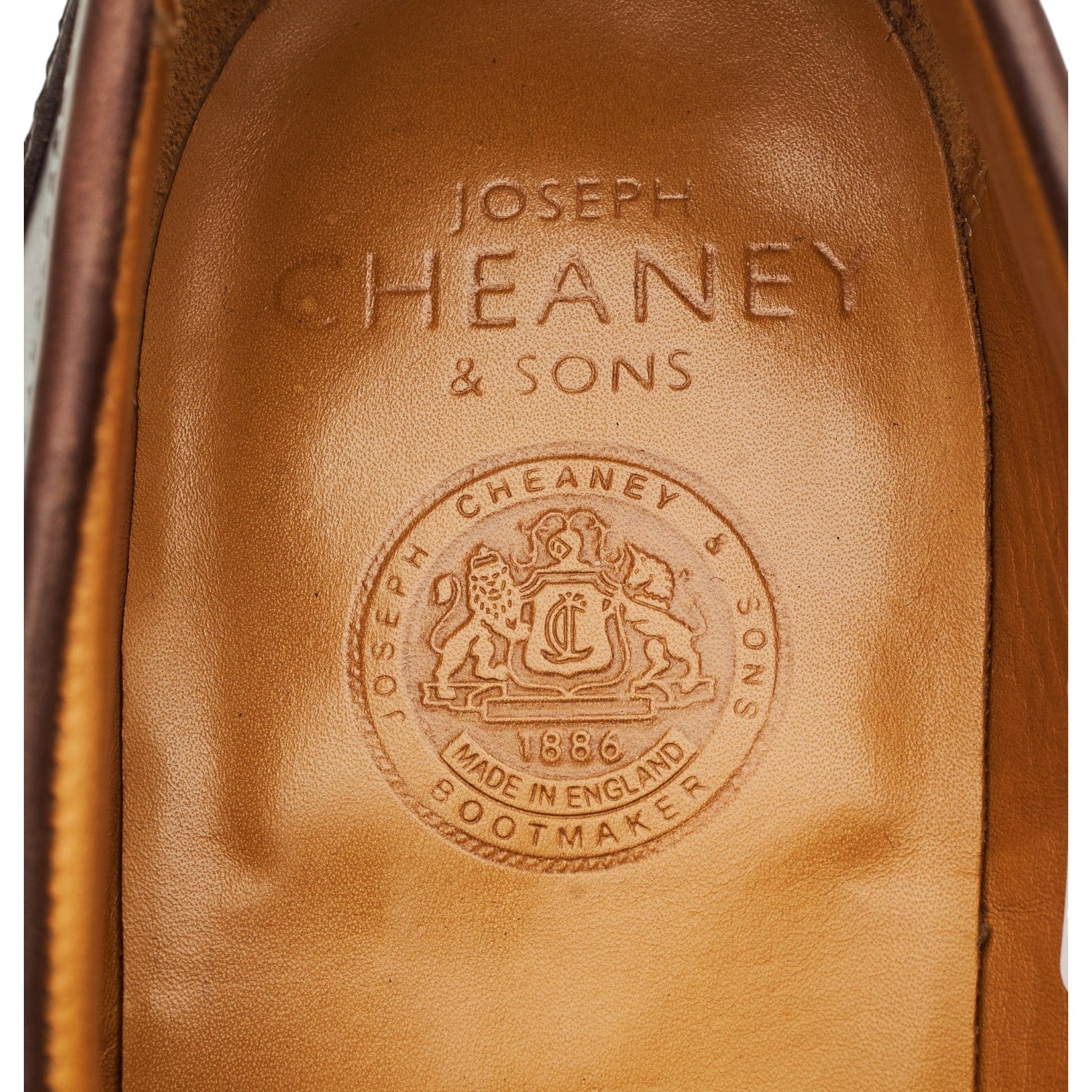Cheaney Dorking mocassins homme bout fendu marron UK 8.5