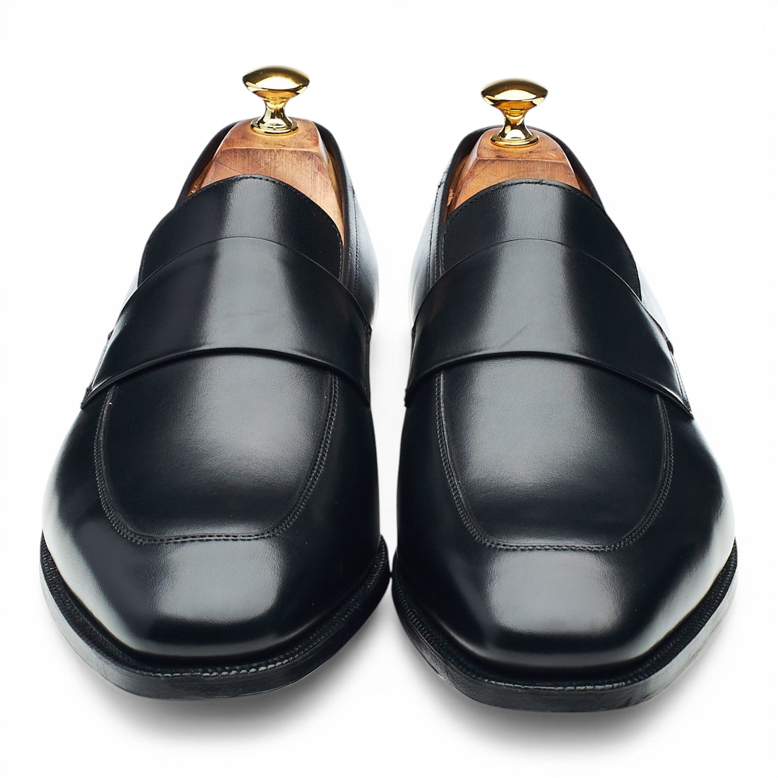 Richard James Walton mocassins cuir noir UK 10.5