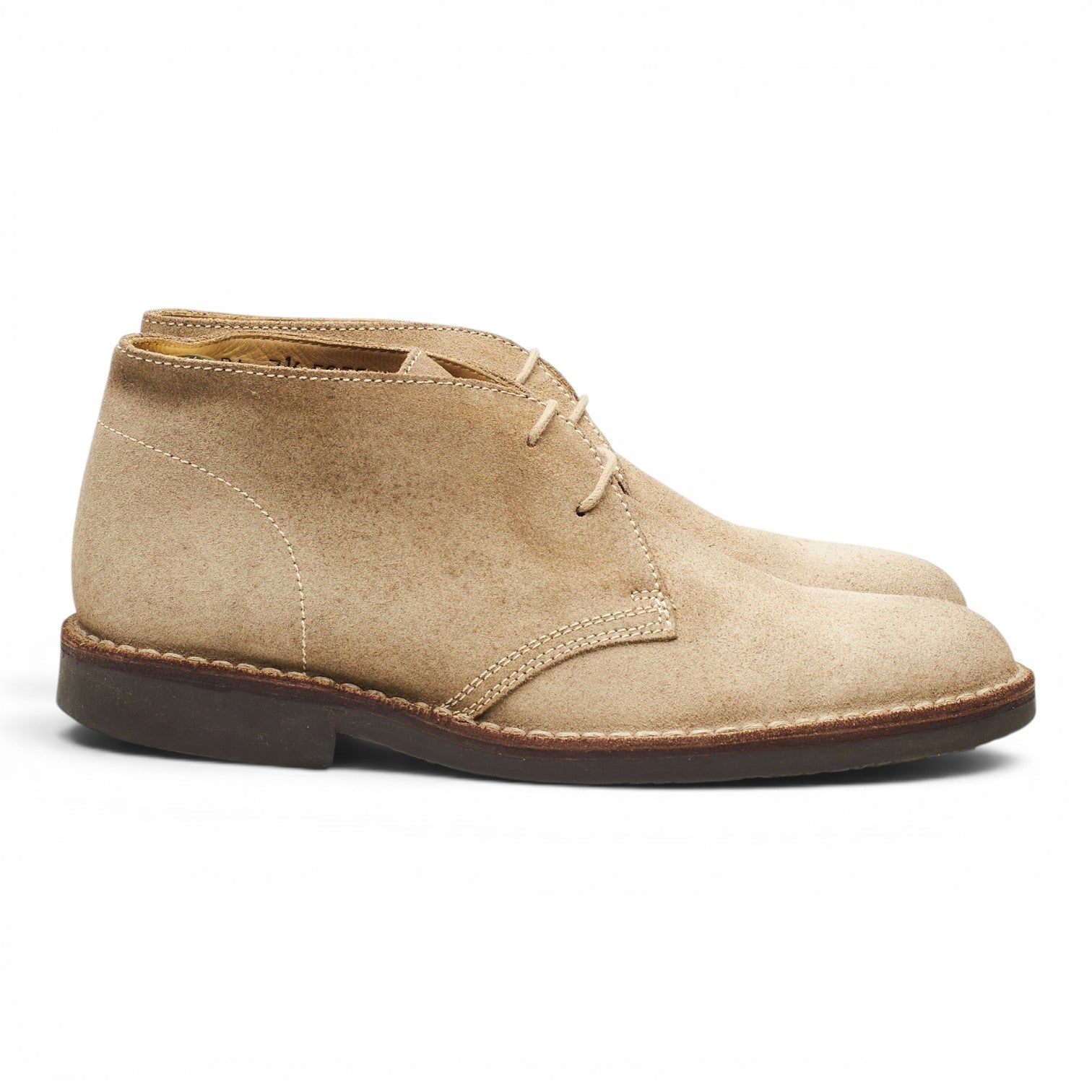 Loake Sahara desert boots daim sable UK 7,5