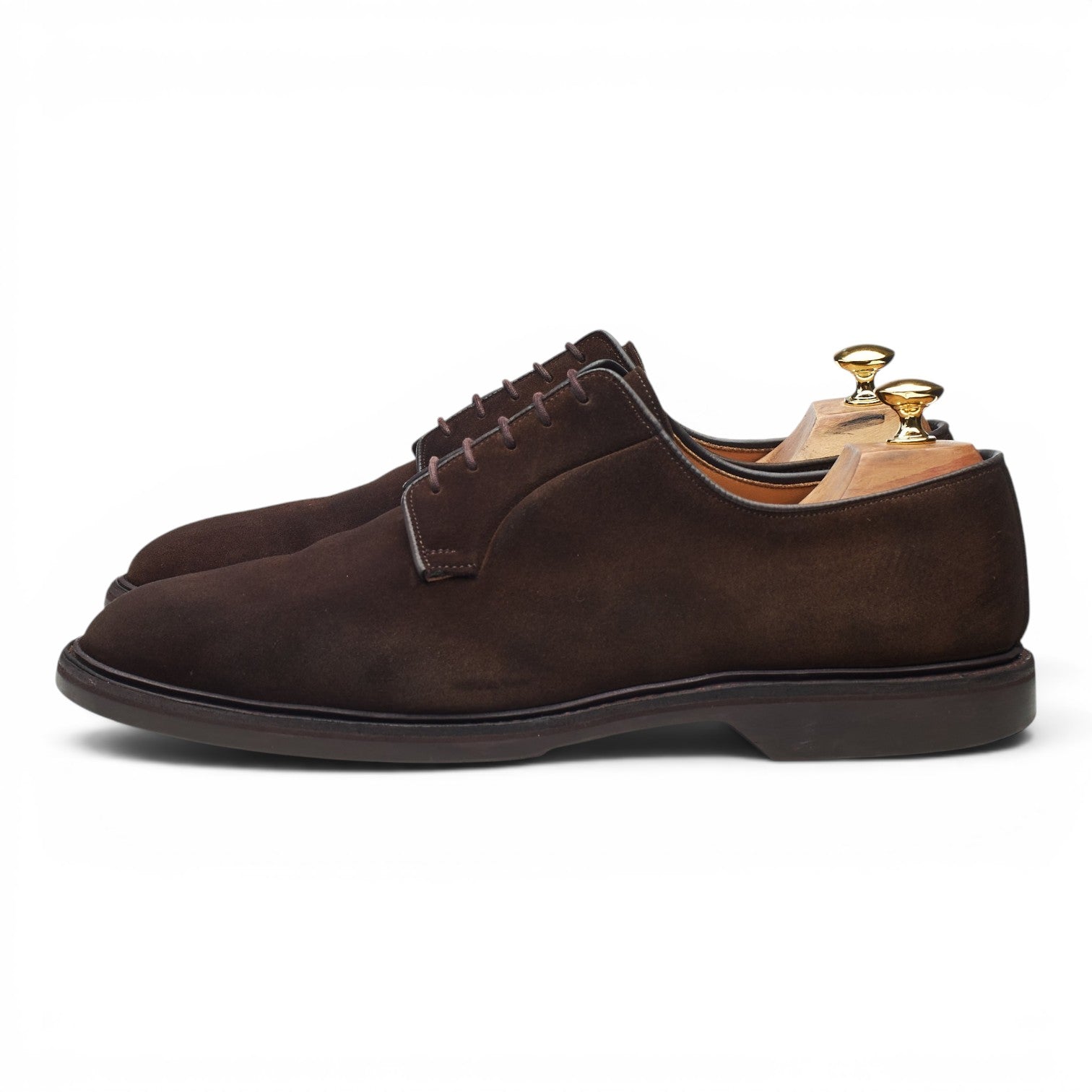 Crockett & Jones Lanark 3 derby suède marron UK 11