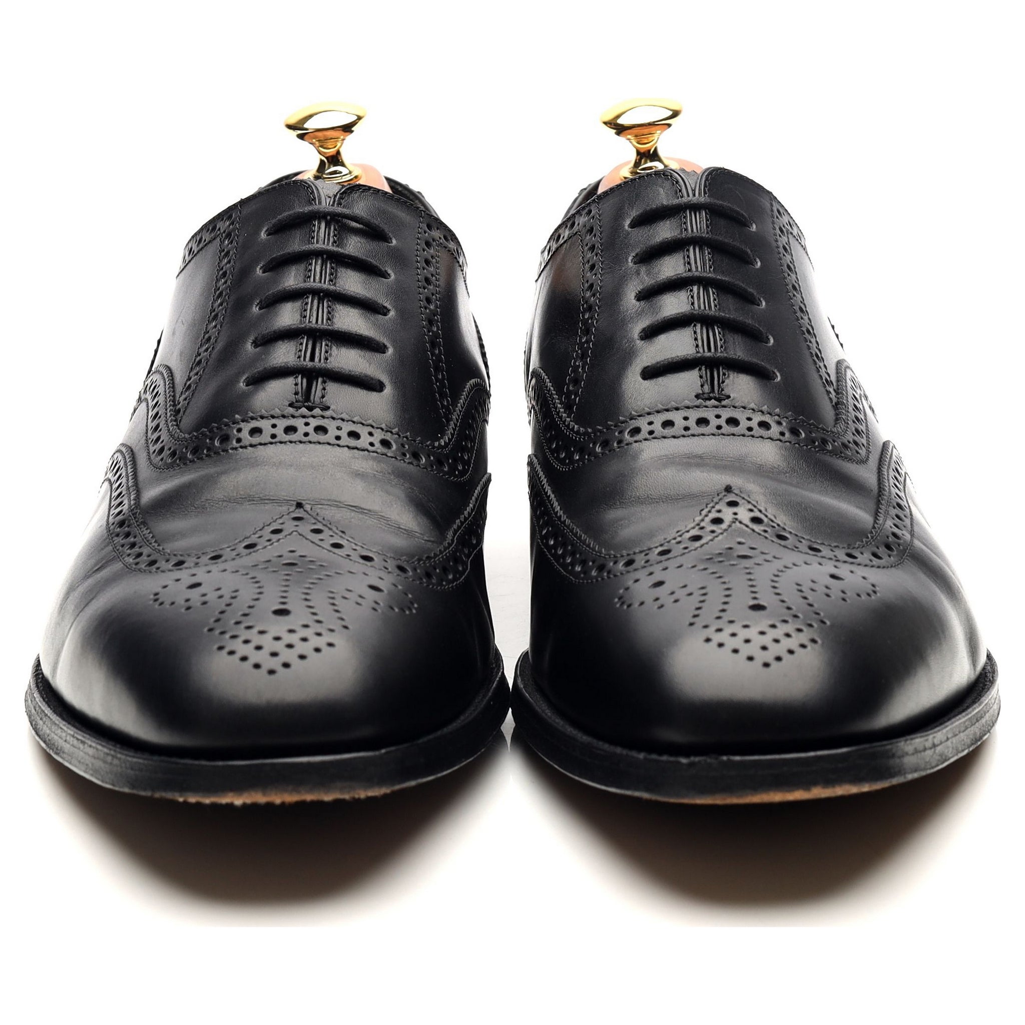 Loake 1880 Buckingham oxford cuir noir pointure UK 10,5 brogue