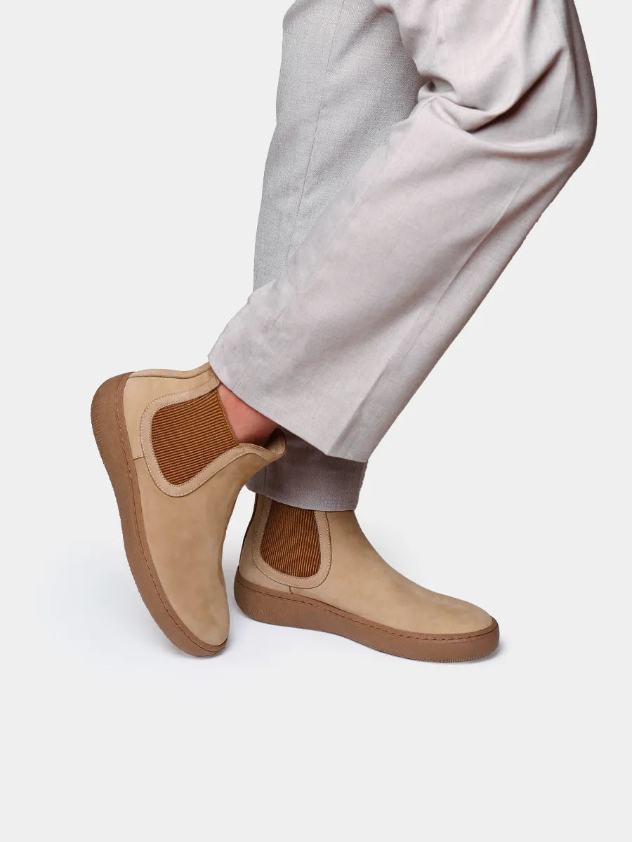 Toni Pons Serra bottine nubuck femme beige