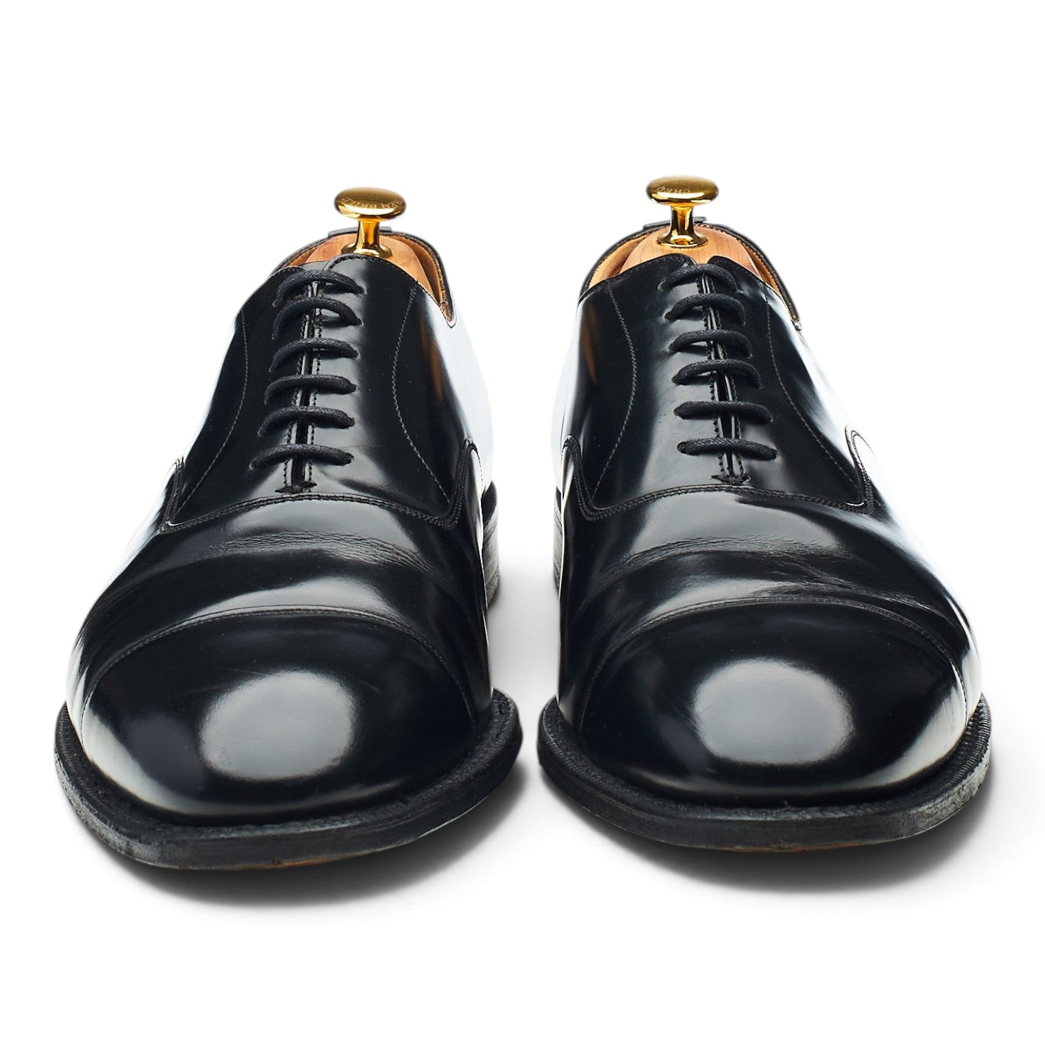 Church's Balmoral chaussures oxford cuir noir UK 13